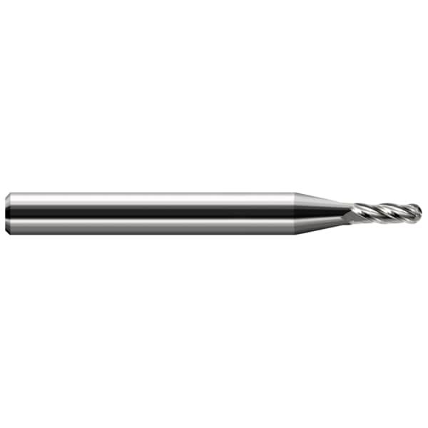 Harvey Tool Miniature End Mill - Ball - Stub & Standard, 0.0560", Number of Flutes: 2 - 74056