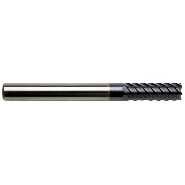 Gs Tooling 5/8" Diameter x 5/8" Shank 6-Flute Regular Length Typhoon Red Series Carbide End Mills - 101066