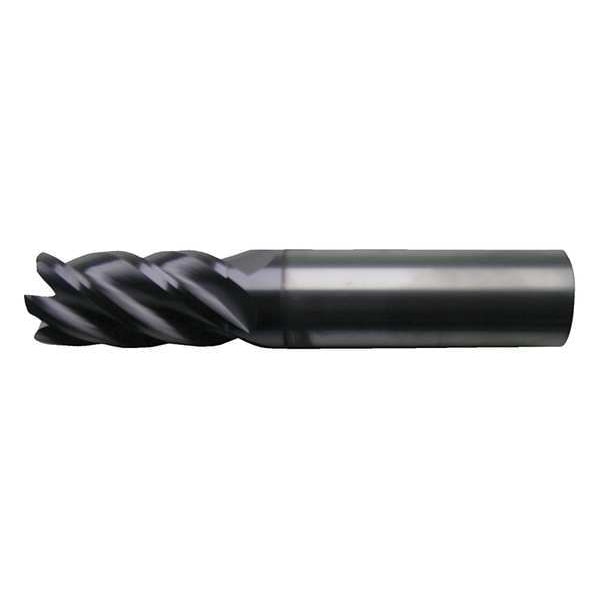 Cleveland 5-Flute Carbide HP CrnRad Single EndMil for Ferrous Matl CTD CEM-V2-5R AP/MAX 3/4x3/4x1-1/2x4x0.03CR - C80591