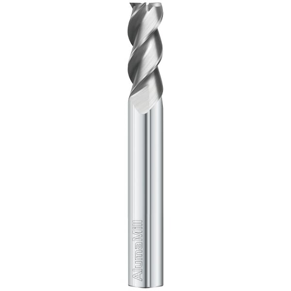 Fullerton Tool 3-Flute - 36° Helix - 3835 AlumaMill HP End Mills, RH Spiral, Square, Extra-Long, 3/8 - 38390