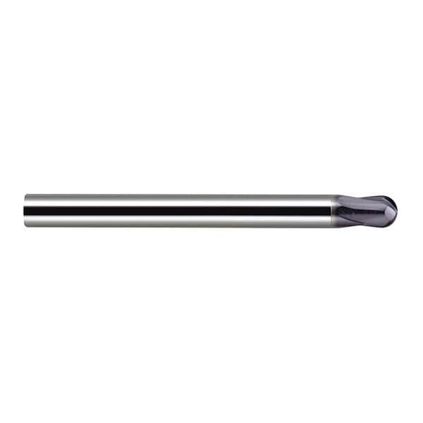 Melin Tool Co Ball End Mill, Carb, 2 Flute, 3/8" dia., 4"L - HMG-1212-B