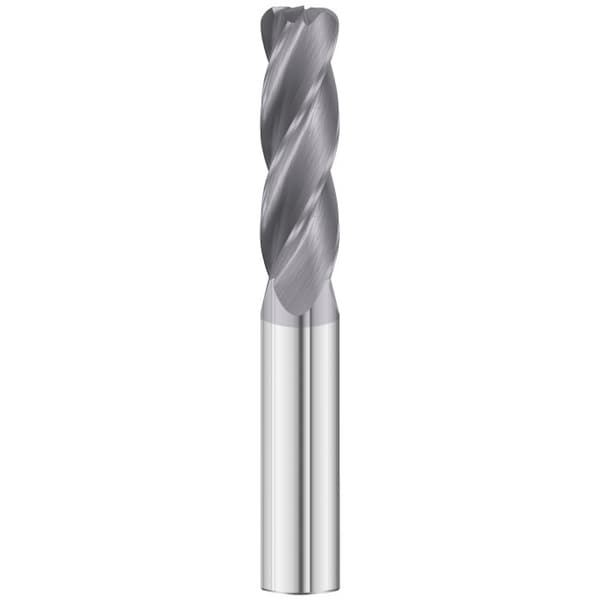 Fullerton Tool 4-Flute - 30° Helix - 3200 GP End Mills, TIALN, RH Spiral, Corner Radius, Extra-Long, 1 - 31501