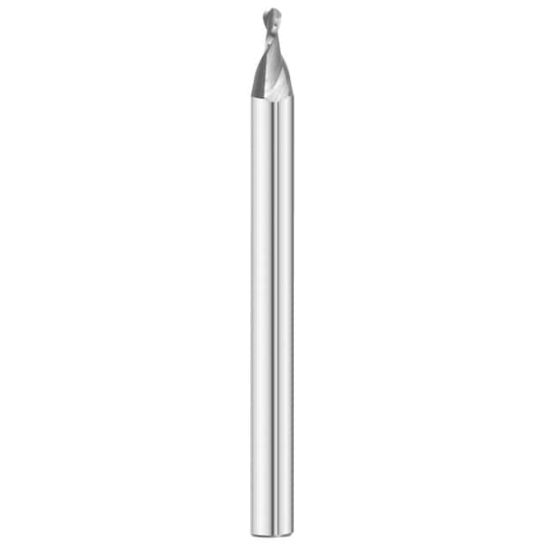 Fullerton Tool 2-Flute - 30° Helix - 3215SM Sub-Miniature GP End Mills, RH Spiral, Ball, Sub Mini,  - 30958
