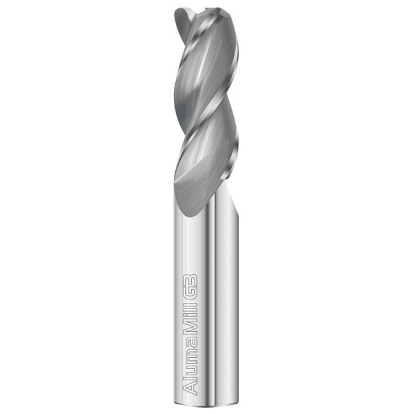 Fullerton Tool 3-Flute - 37.5° Helix - 3833 AlumaMill G3 HP End Mills, RH Spiral, Corner Radius, Standard,  - 27453