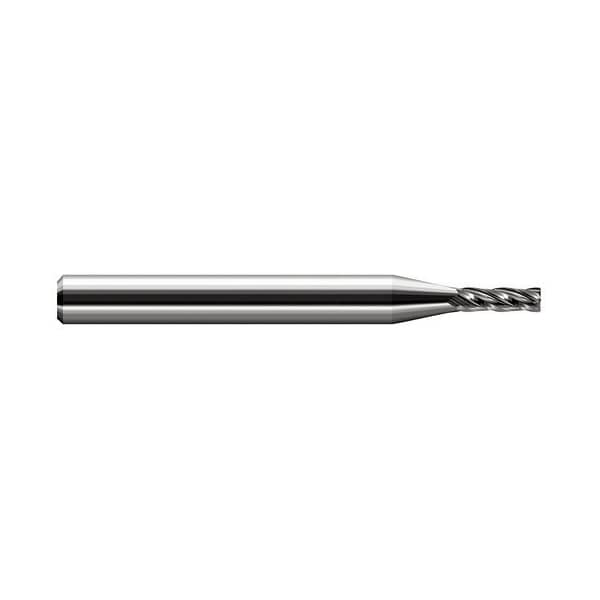 Harvey Tool 0.05 in. Cutter dia x 0.012 in. Radius x 0.15 in. Carbide Corner Radius End Mill, 4 Flutes - 966950