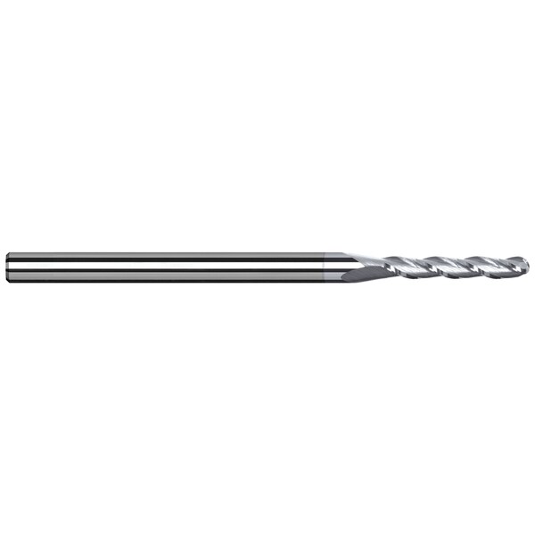 Harvey Tool End Mill for Aluminum Alloys - Ball 0.0620" (1/16) Cutter DIA x 0.2480" Length of Cut - 791162-C8