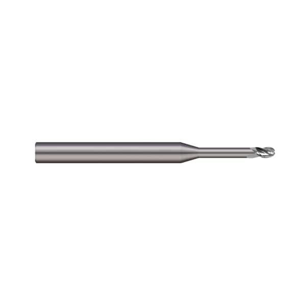 Micro 100 End Mill, 2 Flute, Ball, 2.0 mm Cutter dia - BEFM-020-2500