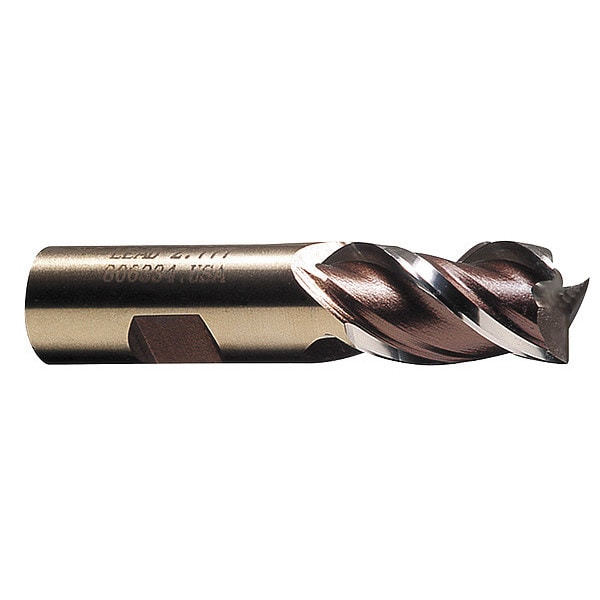 Cleveland 4-Flute Cobalt 8% Square Single End Multi-Flute CenterCut CTD HGC-4C Bright 1x1x2x4-1/2 - C42715