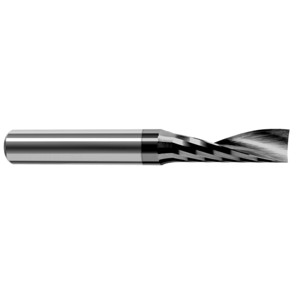 Harvey Tool End Mill for Plastics - Single Flute - Square, 0.0625" (1/16) - 52462-C4