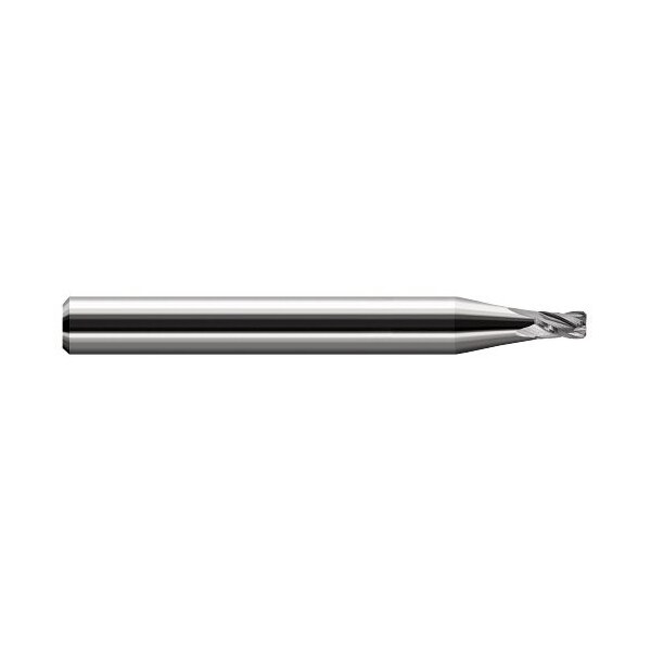 Harvey Tool 1/16 Cutter dia. x 0.005in. Corner Chamfer x 3/32 Carbide Square Corner Chamfer End Mill, 4 Flutes - 727462