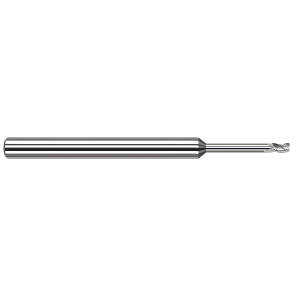Harvey Tool End Mill for Aluminum Alloys - Corner Radius, 0.0470" (3/64), Neck Dia.: 0.0455" - 876247