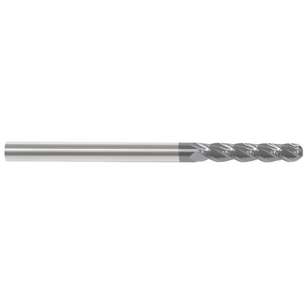 Zoro Select Carbide End Mill, 5/32In, 4FL, Single, 3In - 229-001009