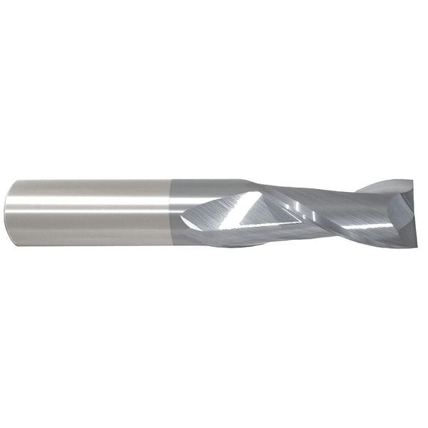 Zoro Select Carbide End Mill, 9/16In, 2FL, Single, 3-1/2 - 204-001212