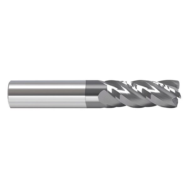 Zoro Select Cor Rad End Mill, 1/8", Carb, 0" rad - 284-000384