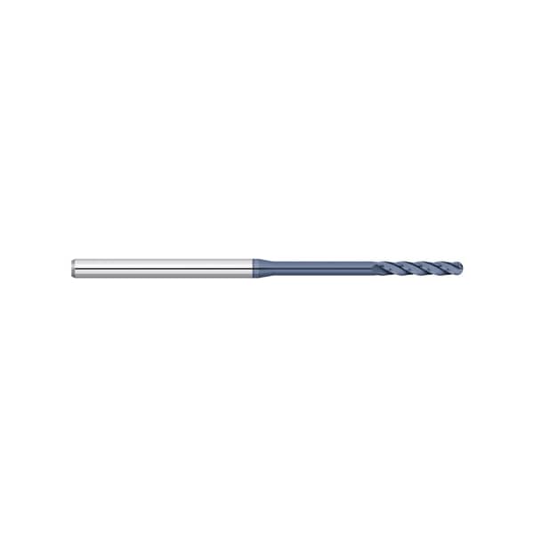 Kodiak Cutting Tools 0.031 3 Fl Long Reach Long Flute Ball Nose Carbide End Mill w/ALTiN - 5560781