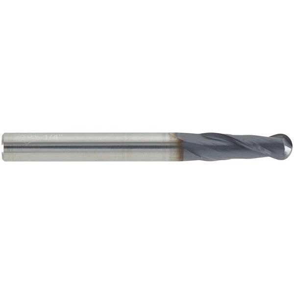Cgs Tool 2Fl 30 Deg Ball End Mill 1/8"Dia 1/2"Loc 1-1/2"Oal W/Altin - 122-1250-ALTIN