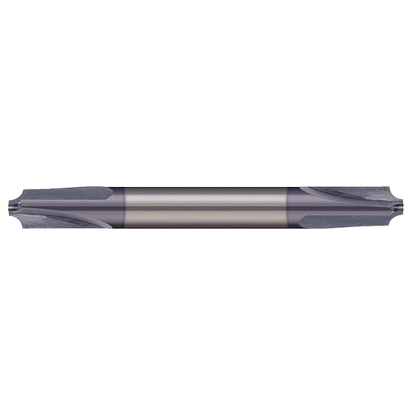 Micro 100 Carb End Mill, 0.0600 In, 3FL, Cnter, AlTiN - CRE-125-015X