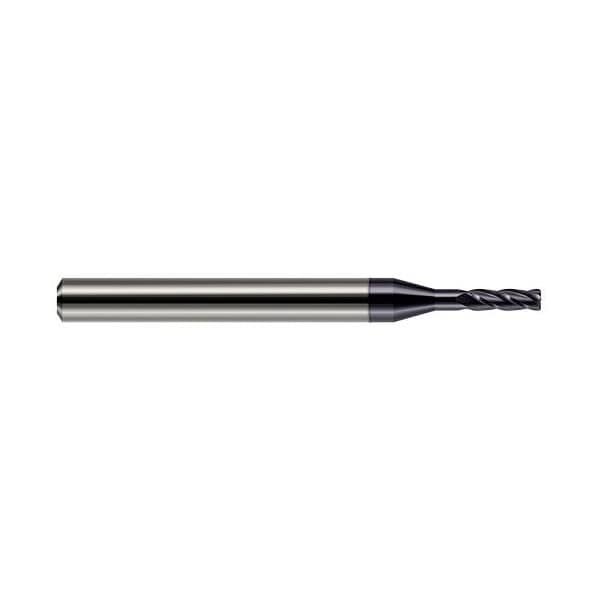 Harvey Tool 1m dia. x 0.0050 in. Radius x 0.1170 in. x 13/64 Carbide Corner Radius End Mill, 4 Flute - 875239-C3