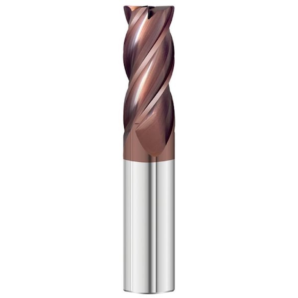 Fullerton Tool 4-Flute - 30° Helix - 3200 GP End Mills, FC20, RH Spiral, Corner Radius, Standard, 3/8 - 33519