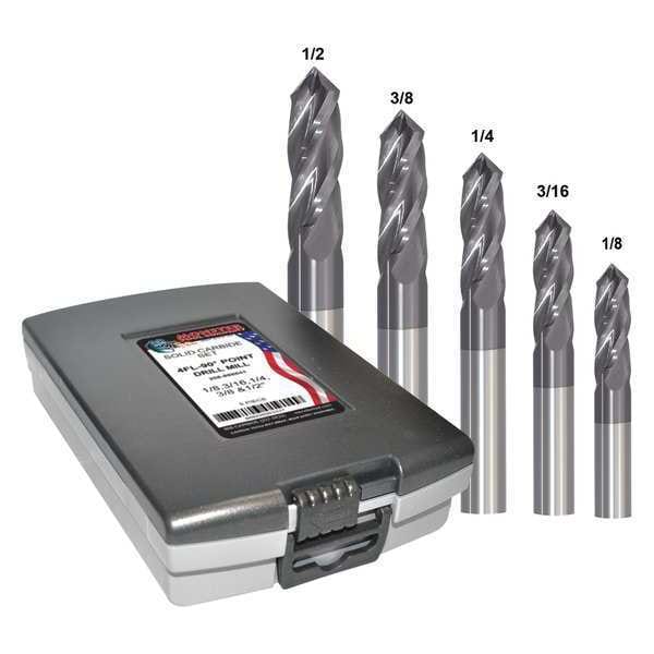 Zoro Select Drill Mill, Carbide, 4 Flutes, TiAlN, 208 - 208-888842