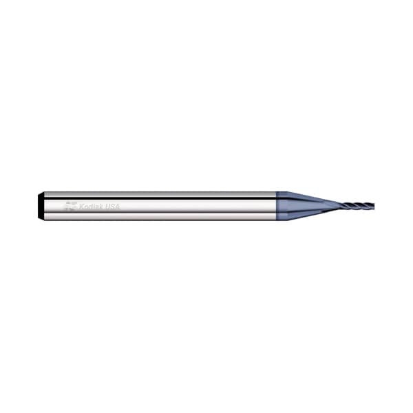 Kodiak Cutting Tools 0.013 Carbide Endmill 4 Flute Micro Square End ALTIN Coated - 5525091