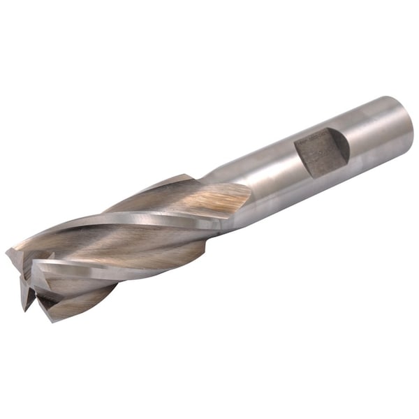 Hhip 5/8 X 1/2" 4 Flute High Speed Steel Single End Center Cut End Mill - 5802-0625