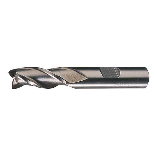 Cleveland 3-Flute HSS Center Cutting Square Single End Mill Cleveland HG-3 Bright 7/32x3/8x5/8x2-7/16 - C39641
