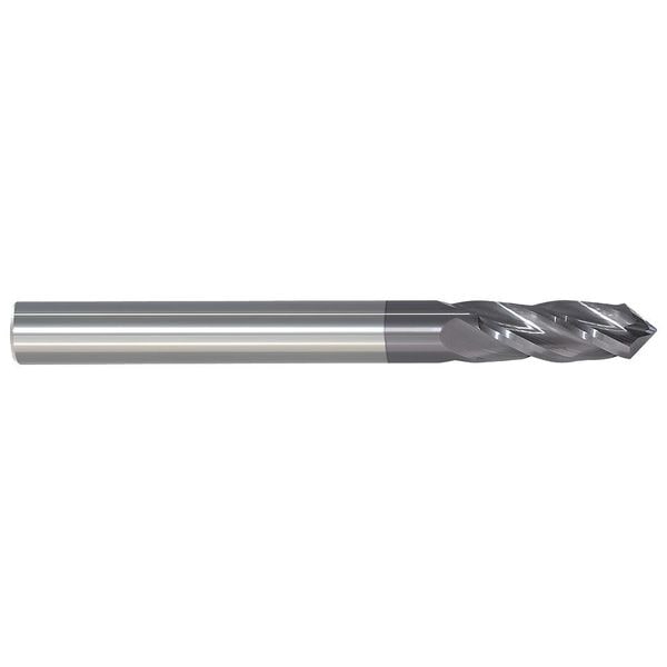 Zoro Select Carbide Drill Mill, 1/4In, 4F, Single, 2-1/2 - 208-420250