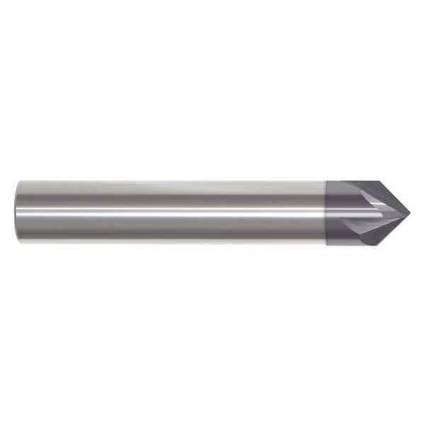 Zoro Select Chamfer End Mill, 1/8 in. Dia, Carbide, 209 - 209-094125B