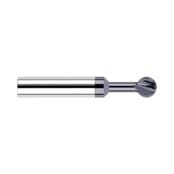 Harvey Tool 1/8 in. Cutter dia. x 7/16 Neck Length x 300° Carbide Undercutting End Mill, 4 Flutes, AlTiN Coated - 739008-C3