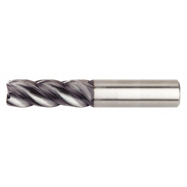 Widia End Mill, AlTiN, 0.3750 in Millng Dia, 4V05 - 4V0510004ST