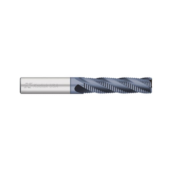 Kodiak Cutting Tools 3/4 Dia. 4 Flute Fine Pitch Long Roughing End Mill ALTIN Coated - 5518700