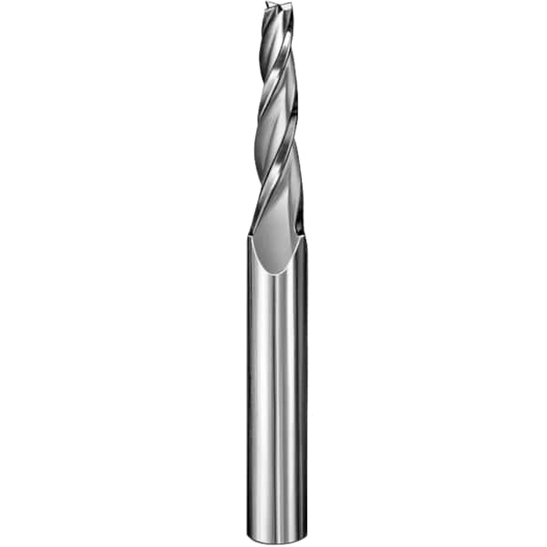 Cobra Carbide Endmill, Taper Endmill Square AlTiN Coated, 1/8, Length of Cut: 1-1/4" - 60054