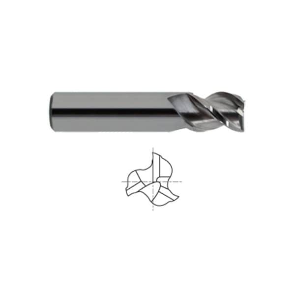 Yg-1 Tool 3 Flute Stub Length 45 Degree Helix Alu-Power - 25579