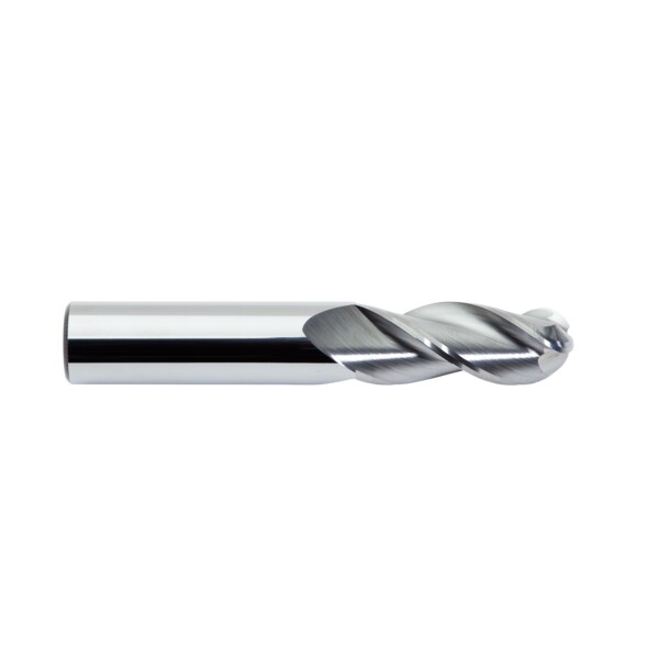 M.A. Ford Tuffcut X-Al 3 Flute Ball Nose End Mill Finisher, 1 - 138B10001