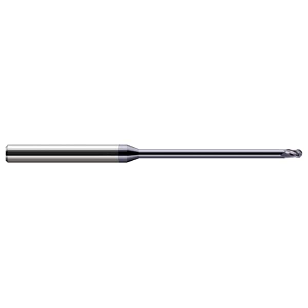 Harvey Tool Miniature End Mill - Ball - Long Reach, Stub Flute, 0.0620" (1/16) - 970762-C3