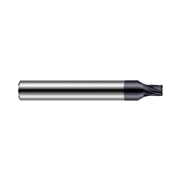 Harvey Tool 3/16 Cutter dia. x1/64 in. Radius x 1 in.Carbide Corner Radius End Mill for Hard Milling, 7 Flutes - 723212-C6