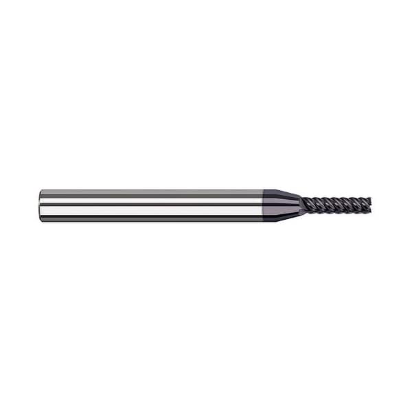 Harvey Tool 1mm Cutter dia. x 4mm Carbide Square End Mill Finisher for Exotic Alloys, 6 Flutes - 726422-C6