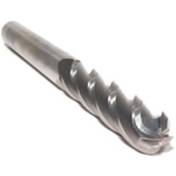 Cgs Tool 4 Flute Long Length Ball End Mill 1/8"Dia 3/4"Loc 2-1/4"Oal W/Altin - 742-1250-ALTIN