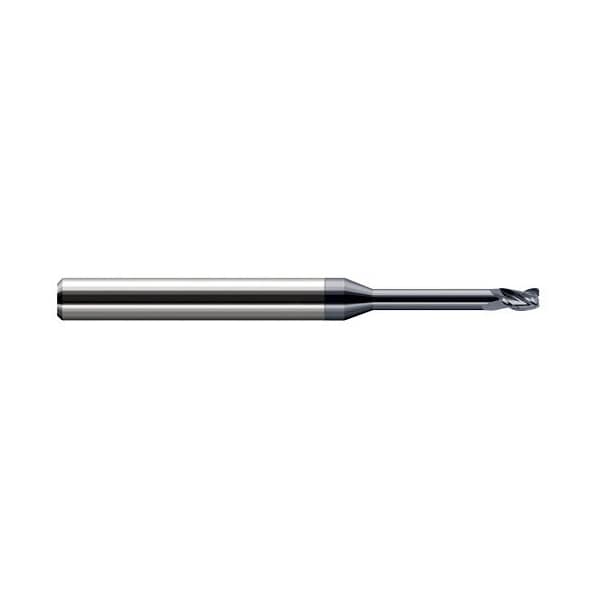 Harvey Tool 5/64 in. dia. x 0.0050 in. Radius x 0.1170 in. x 0.55 in. Carbide Corner Radius End Mill, 3 Flute - 729078-C3