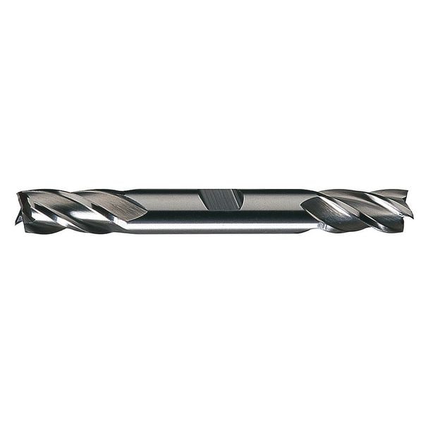 Cleveland 4-Flute HSS Center Cutting Square Double End Mill Cleveland HD-4C Bright 1/8x3/8x3/8x3-1/16 - C41202