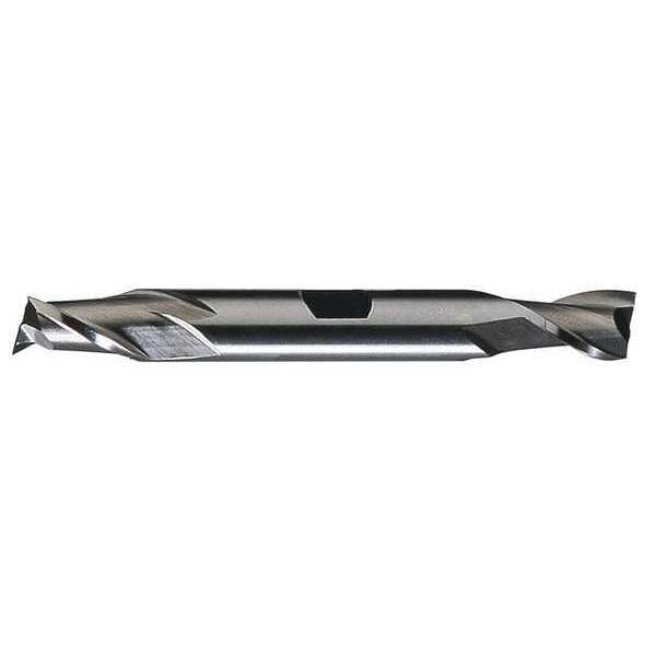 Cleveland 2-Flute HSS Square Double End Mill Cleveland HD-2 Bright 1/2x1/2x13/16x4-1/8 - C42072