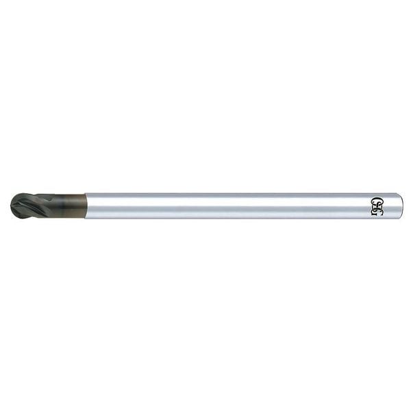Osg Carbide End Mill, Ball, 1/8in Dia., 3in OAL - 70320316