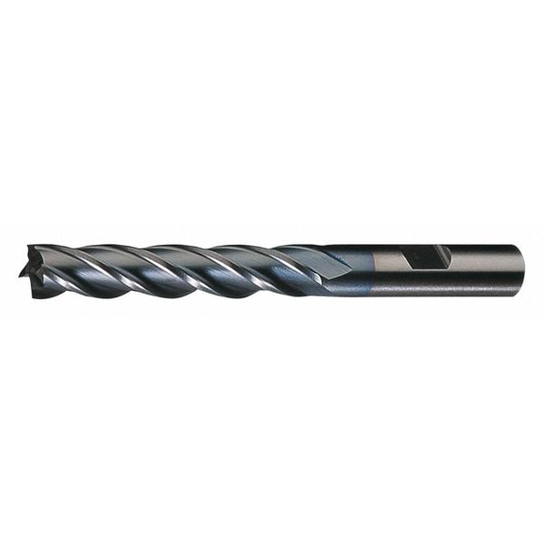 Cleveland 6-Flute HSS Center Cutting Square Single End MIll Cleveland HG-4C TiCN 1x3/4x1x3-1/4 - C75074