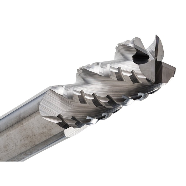 Cgs Tool The Beast Roughing End Mill 4Fl 3/16"Dia 5/8"Loc 2"Oal W/.020" Radius - CR1003