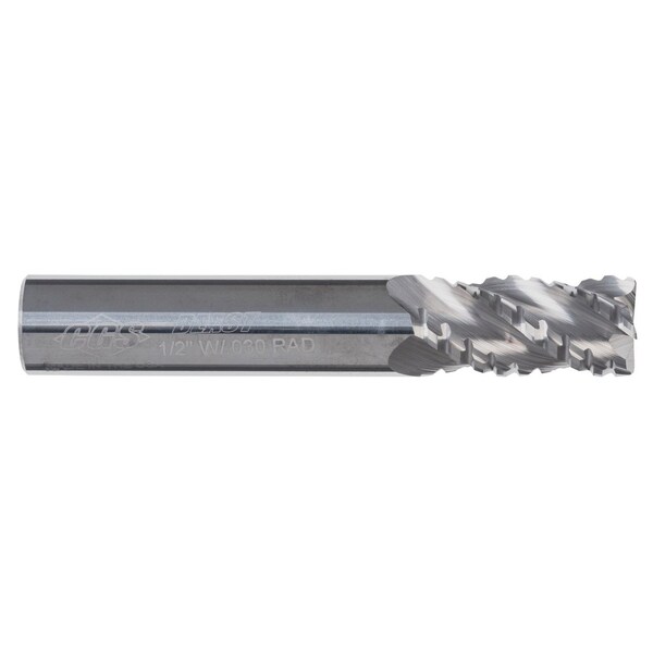 Cgs Tool The Beast Roughing End Mill 4Fl 3/16"Dia 5/8"Loc 2"Oal W/.020" Radius - CR1003