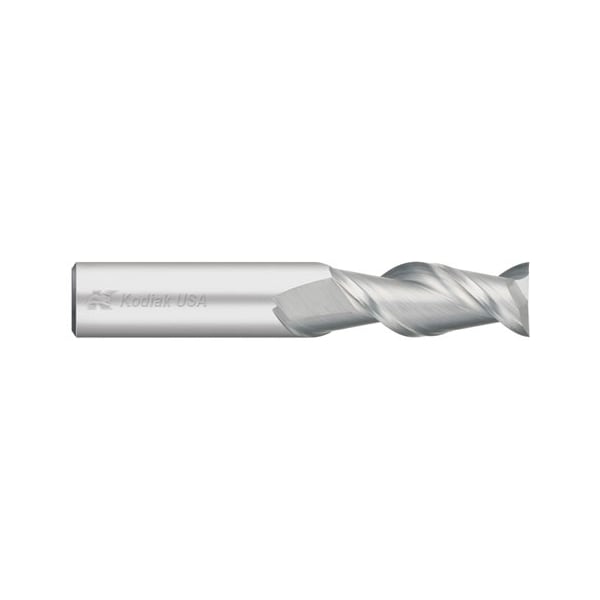 Kodiak Cutting Tools 1/8 2 Flute Carbide Endmill Single End 45 Deg. for Aluminum - 5449560