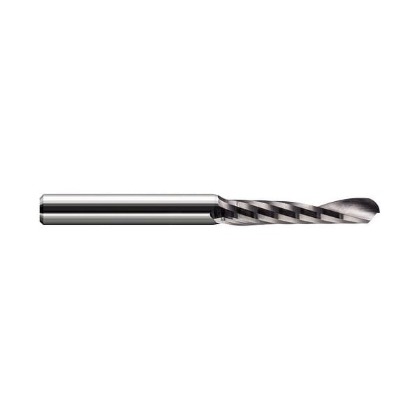 Harvey Tool 0.25in. 1/4 Cutter dia x 1.25in. 1-1/4 Length of Cut Carbide Ball End Mill for Plastic, 1 Flute - 842316