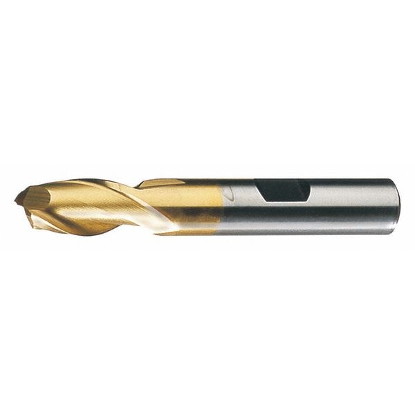 Cleveland 2-Flute HSS Square Single End Mill Cleveland HG-2-TN TiN 5/16"x3/8"x1-3/8"x3-1/8" - C39082