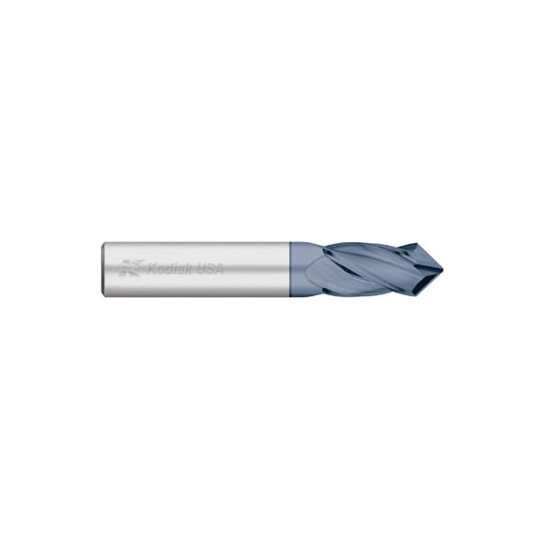 Kodiak Cutting Tools 3/4 Carbide Drill Mill 4 Flute 90 Deg. Pt ALTIN Coated - 5542023